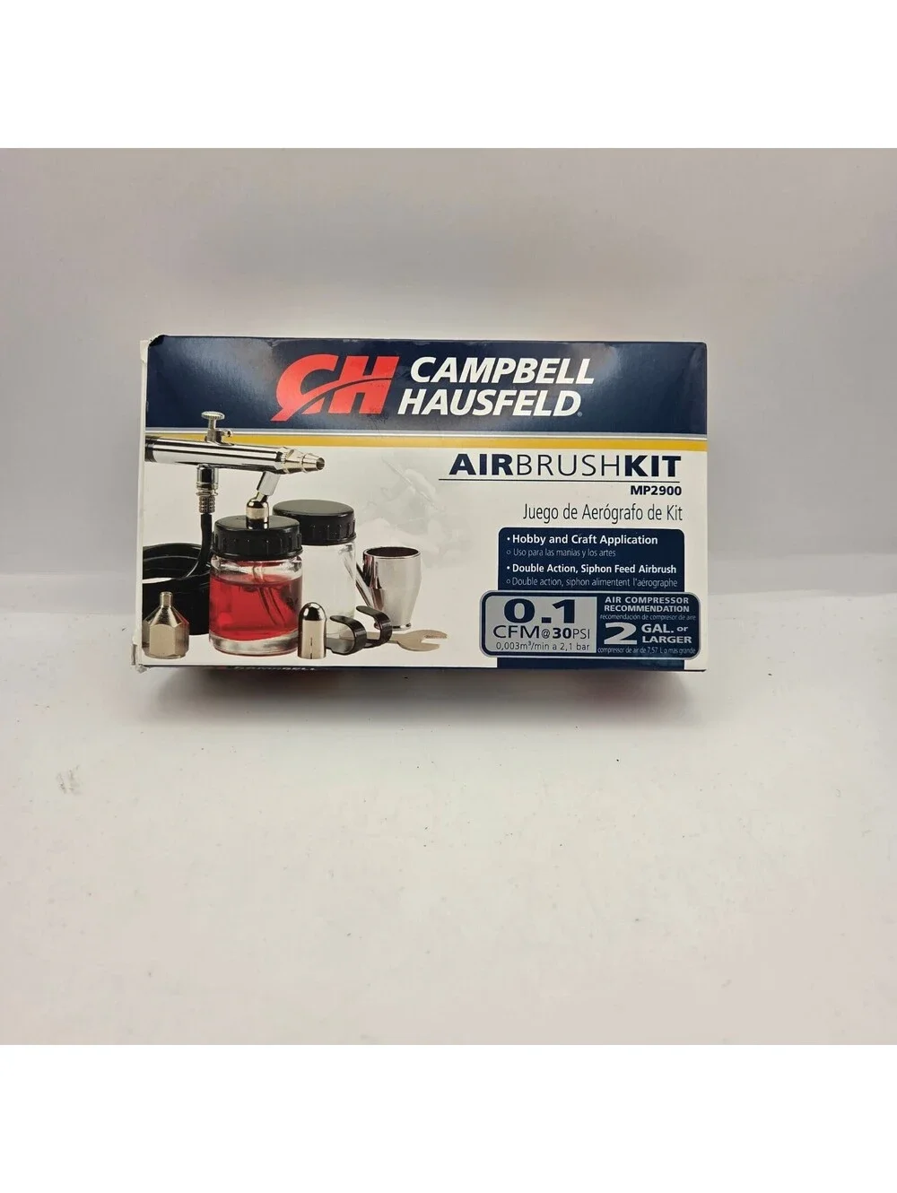 Campbell Hausfeld MP2900 Airbrush Kit Double Action Siphon Feed New in Box
